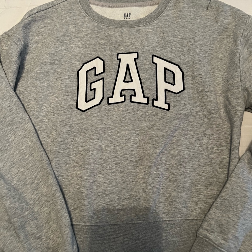 GAP Teen Gray Logo Sweatshirt